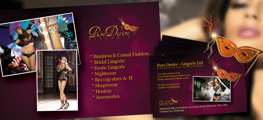 Pure Desire - Business Cards