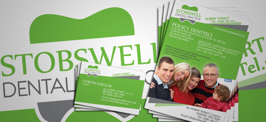 Stobswell - A5 Flyers, business cards & logo design